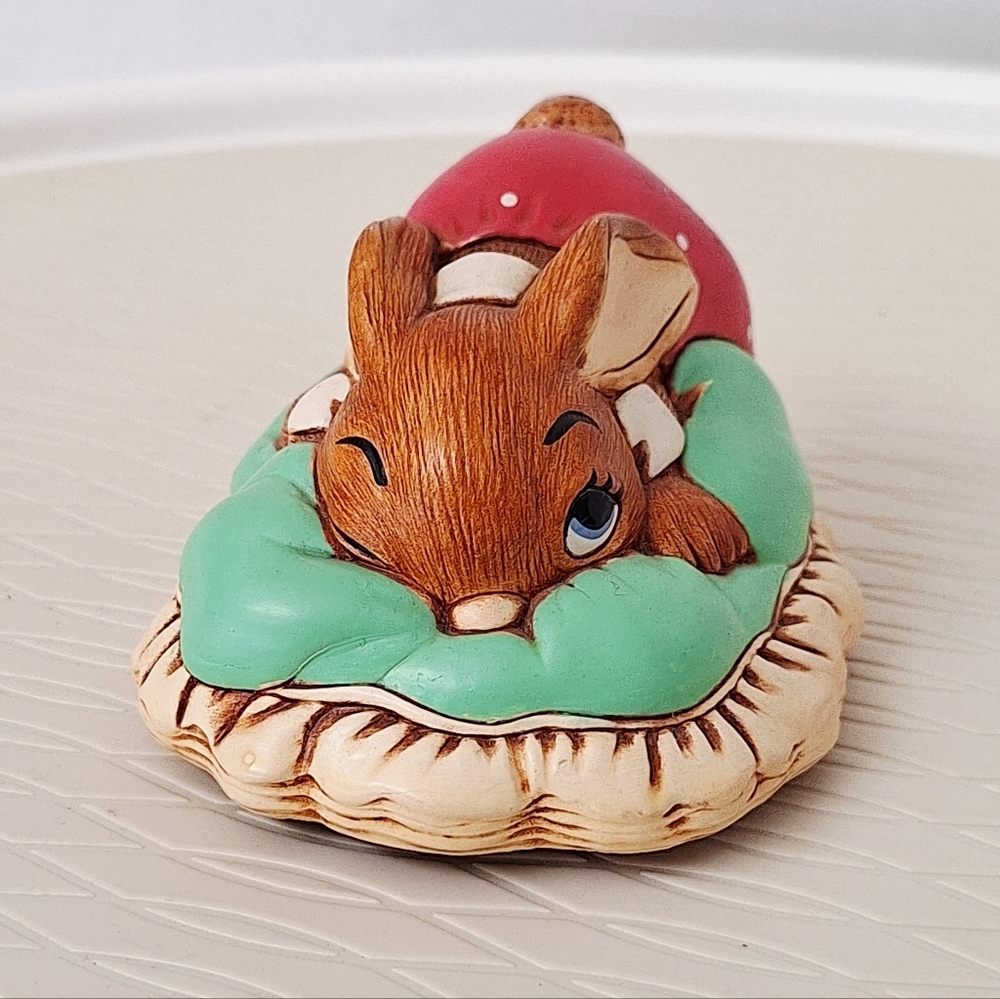 💚FINAL💲Vtg Pendelfin "Dodger" Adorable Small Bunny Figurine Made In England🤍